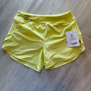 Athleta Girl yellow shorts